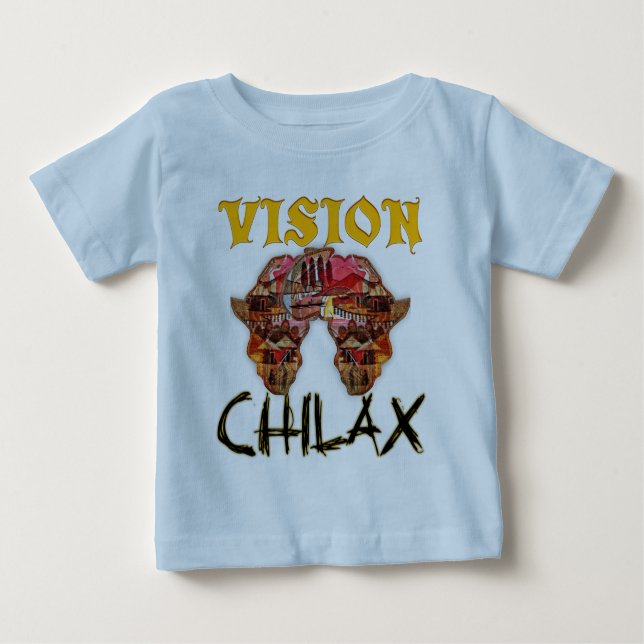Camiseta De Bebé Relájese en African Willem Vision y su diseño (Anverso)