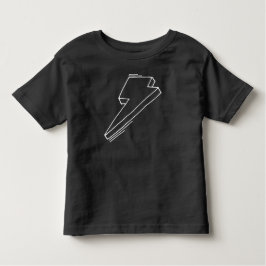Camiseta De Bebé Relámpago Bolt Toddler T-Shirt Black