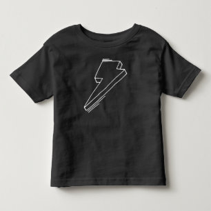 Camiseta De Bebé Relámpago Bolt Toddler T-Shirt Black