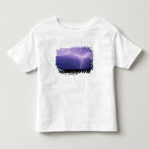 Camiseta De Bebé Relámpago sobre el desierto, Big Bend
