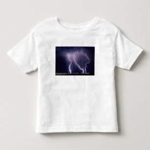 Camiseta De Bebé Relámpago sobre el valle del lago Salado, Utah.