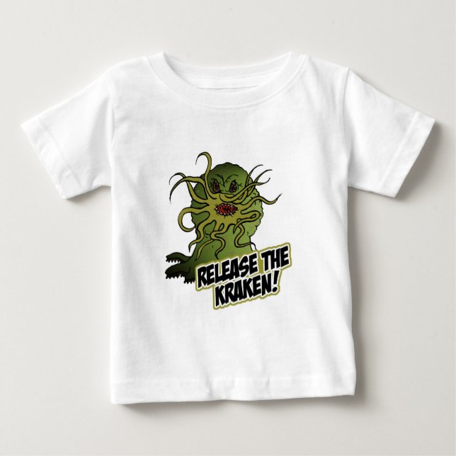 Camiseta De Bebé release the kraken (Anverso)