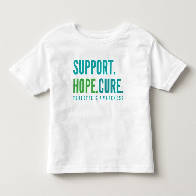 Camiseta De Bebé remedio de esperanza de apoyo de tourette Toddler  (Anverso)
