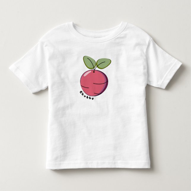 Camiseta De Bebé Remolacha Regordeta (Anverso)