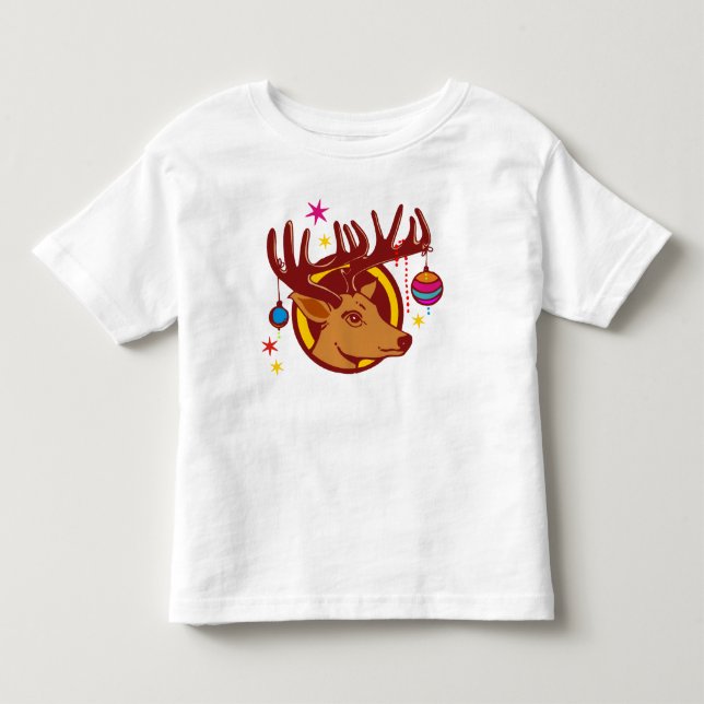 Camiseta De Bebé Reno/ciervo/Navidades (Anverso)