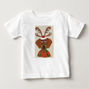 Camiseta De Bebé Reno de Dachshund