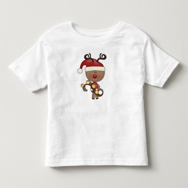 Camiseta De Bebé Reno de Rudy con Belces (Anverso)