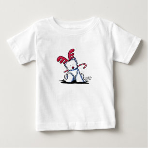 Camiseta De Bebé Reno del perro de KiniArt Westie