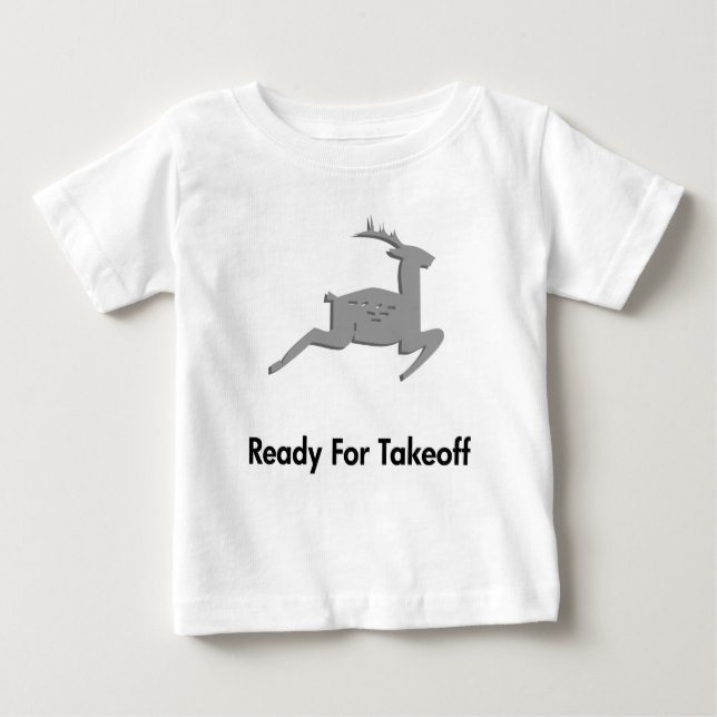 Camiseta De Bebé Renos listos para el despegue (Anverso)