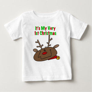 Camiseta De Bebé Renos Muy primeros Navidades