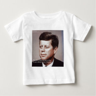 Camiseta De Bebé Reparar el techo famoso cita de JFK