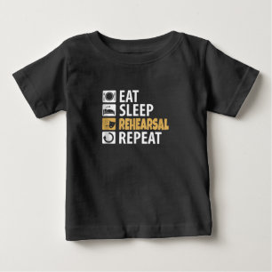 Camiseta De Bebé Repetición del ensayo de sueño de consumo - Citas 