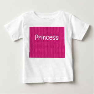 Camiseta De Bebé Repetición geométrica rosa profunda