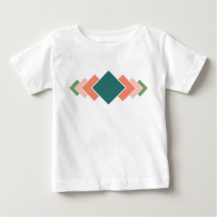 Camiseta De Bebé Repetir Diamantes 