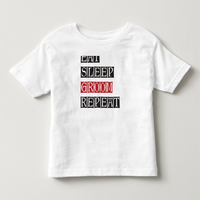 Camiseta De Bebé Repetir el crecimiento del sueño (Anverso)