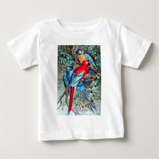 Camiseta De Bebé Repite mecánicamente la pintura colorida de los