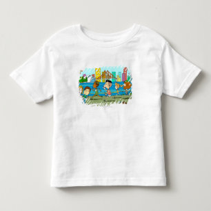 Camiseta De Bebé Reporteros de la TV con los micrófonos en la raza