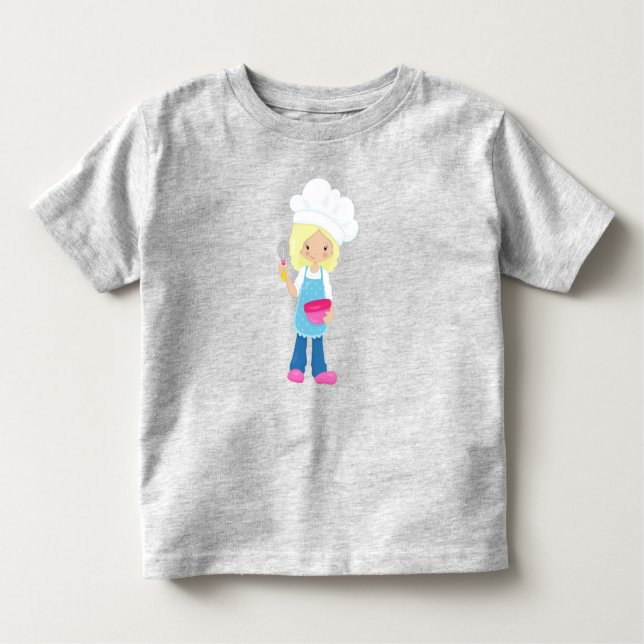 Camiseta De Bebé Repostería, Panadero, Pastelero, Chica Linda, Cabe (Anverso)