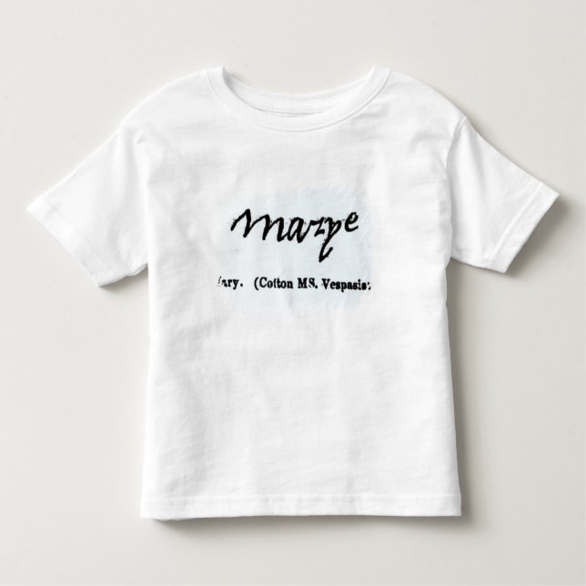 Camiseta De Bebé Reproducción de la firma de Maria I (Anverso)