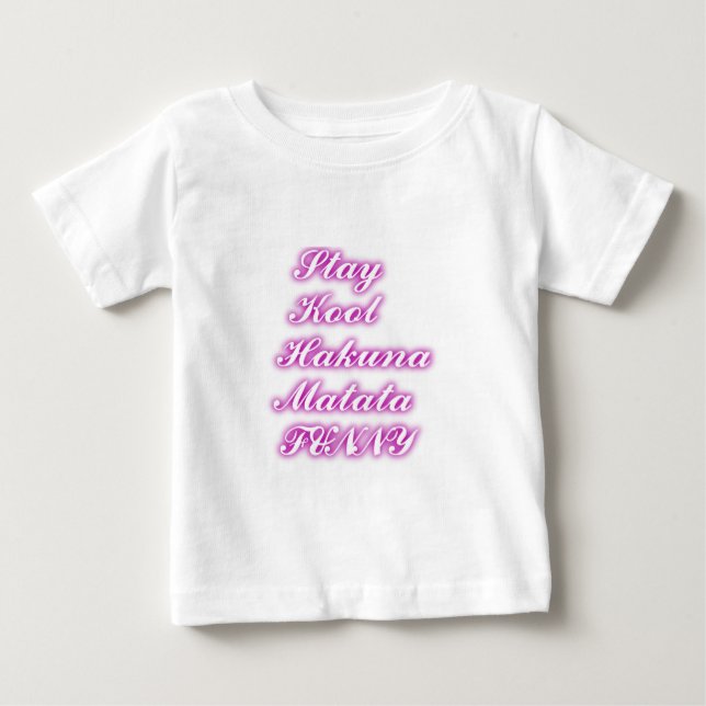 Camiseta De Bebé Reproducir Guay Hakuna Matata .png (Anverso)