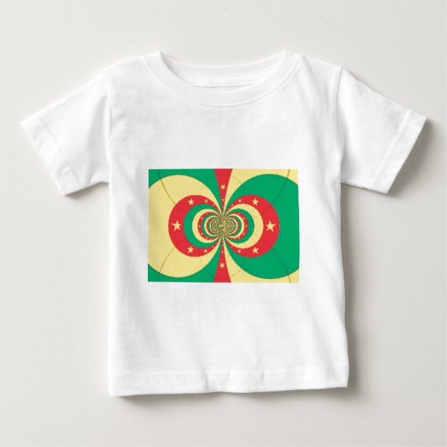 Camiseta De Bebé République du Cameroun, estrella de cinco puntas (Anverso)