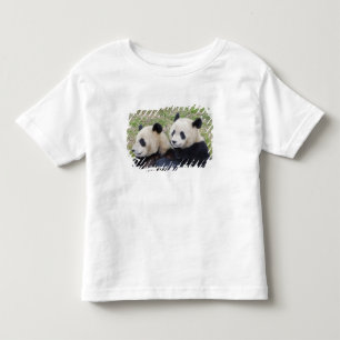 Camiseta De Bebé Reserva Wolong, China, Oso panda gigante abrazando