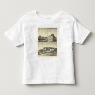 Camiseta De Bebé Residencia, Dewey, y piedra de Petersen, Nebraska