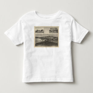 Camiseta De Bebé Residencia y granja, el condado de Rice, Kansas de