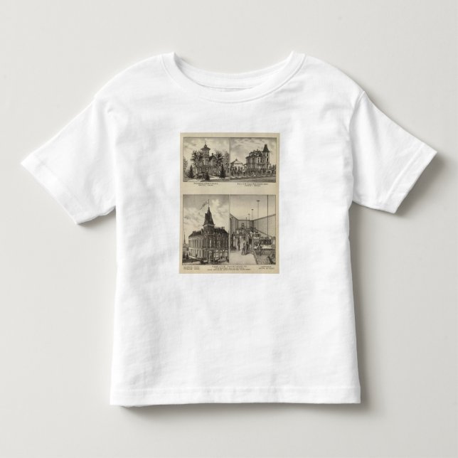 Camiseta De Bebé Residencias, Abilene, Kansas (Anverso)