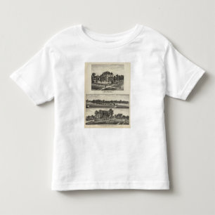 Camiseta De Bebé Residencias, arboleda, molinos, fábrica, emporios