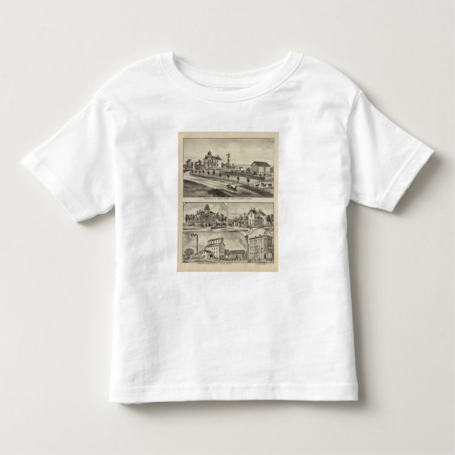 Camiseta De Bebé Residencias del condado de Dickinson, Kansas (Anverso)