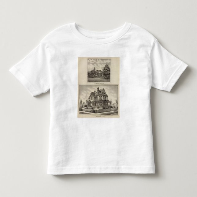 Camiseta De Bebé Residencias del JR Fisher y P.M. Simpson, Kansas (Anverso)