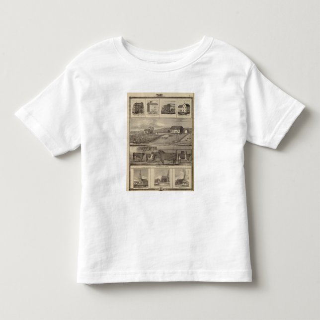 Camiseta De Bebé Residencias, edificios y iglesias (Anverso)