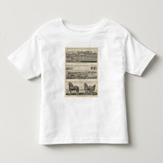 Camiseta De Bebé Residencias, granjas, y caballos de Kansas