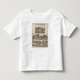 Camiseta De Bebé Residencias y edificios en arboleda del álamo