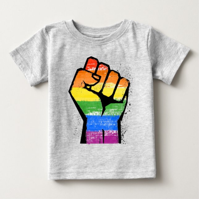 Camiseta De Bebé Resistencia LGBT (Anverso)