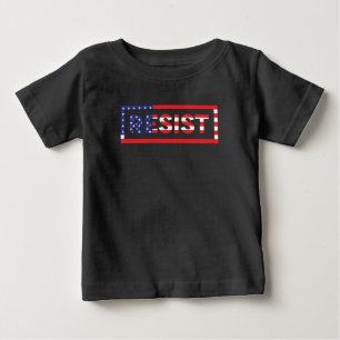 Camiseta De Bebé RESISTIR  Bandera de los Estados Unidos