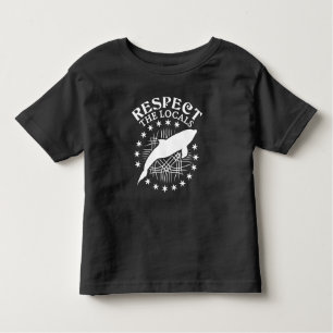 Camiseta De Bebé Respeto a los lugareños - Cita de Delphin Lover