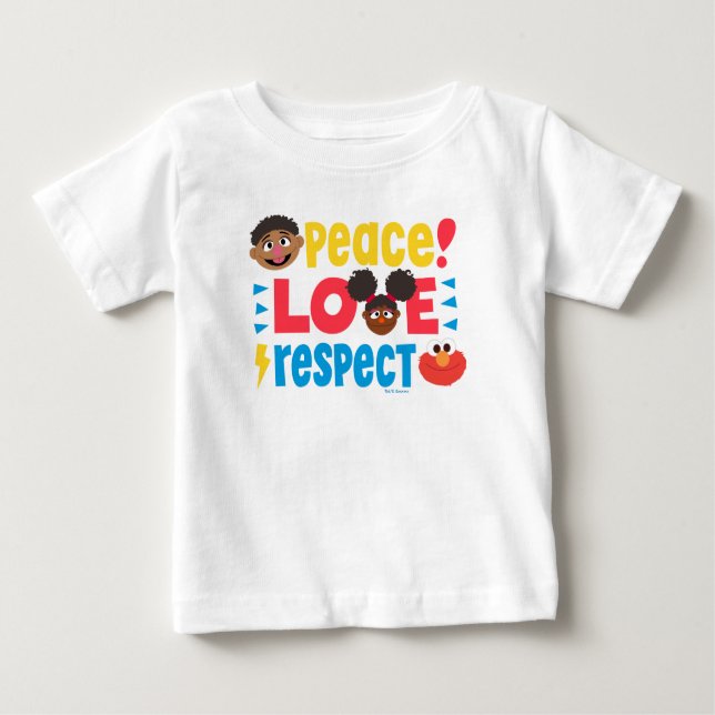 Camiseta De Bebé Respeto de amor por la paz (Anverso)