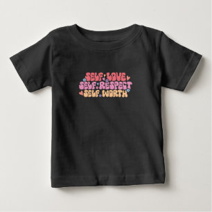 Camiseta De Bebé Respeto de amor propio