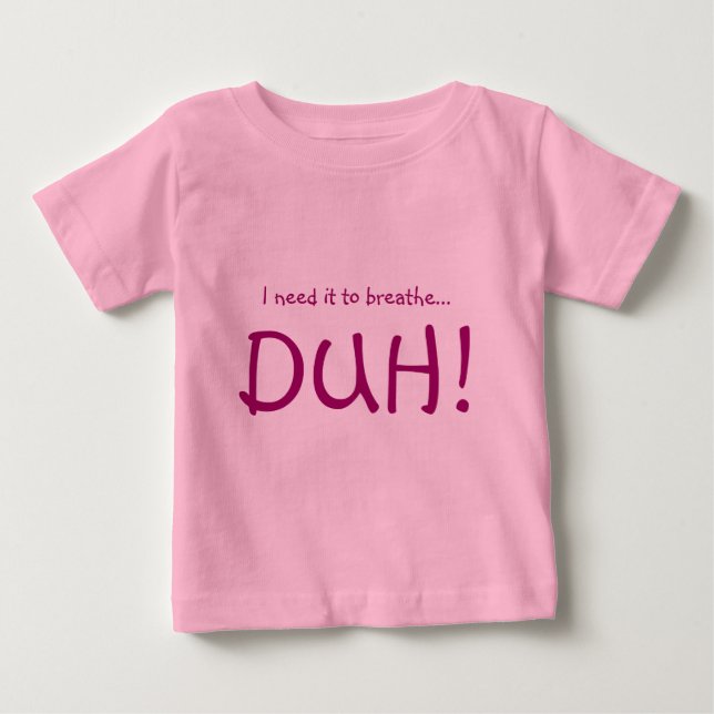 Camiseta De Bebé Respire en el Cuteness (Anverso)
