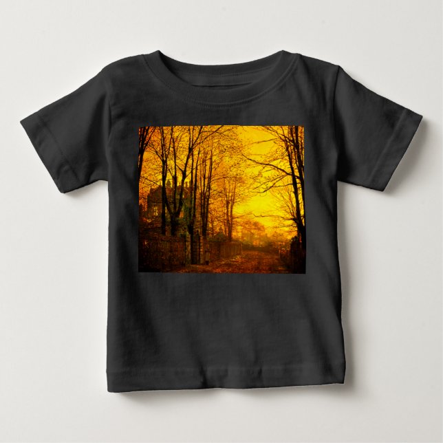 Camiseta De Bebé Resplandor de octubre John Atkinson Grimshaw (Anverso)