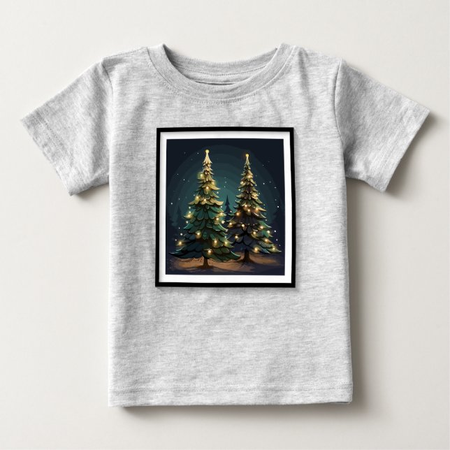 Camiseta De Bebé Resplandor de Tannenbaum (Anverso)