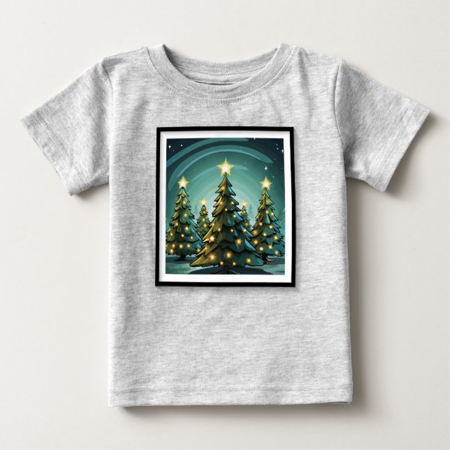 Camiseta De Bebé Resplandor de Tannenbaum (Anverso)