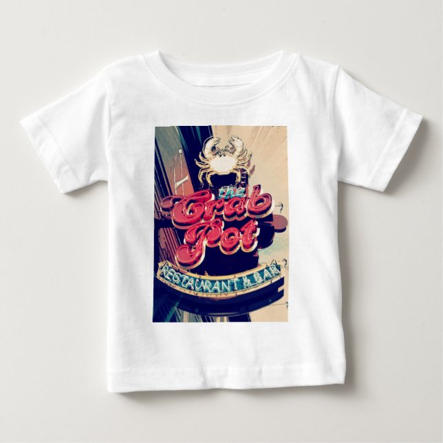 Camiseta De Bebé Restaurante Crab Pot (Anverso)