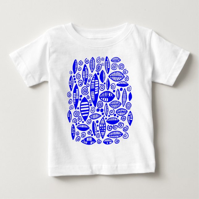 Camiseta De Bebé Resumen 100813 - Azul (Anverso)