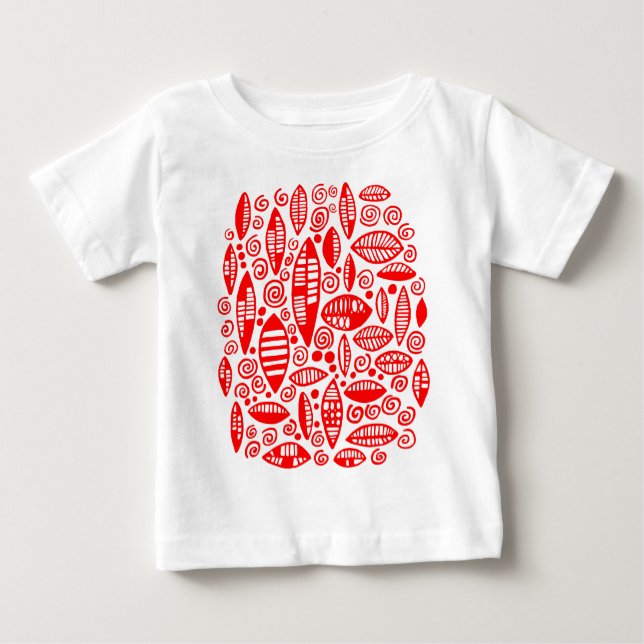 Camiseta De Bebé Resumen 100813 - Rojo (Anverso)