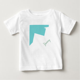 Camiseta De Bebé Resumen Art Minimalismo Blue White