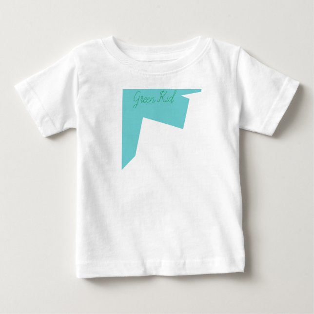 Camiseta De Bebé Resumen Art Minimalismo Blue White (Anverso)