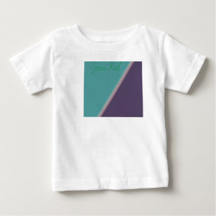 Camiseta De Bebé Resumen Art Turquoise Purple